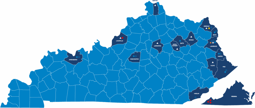 Addiction Recovery Care Locations Map 2025